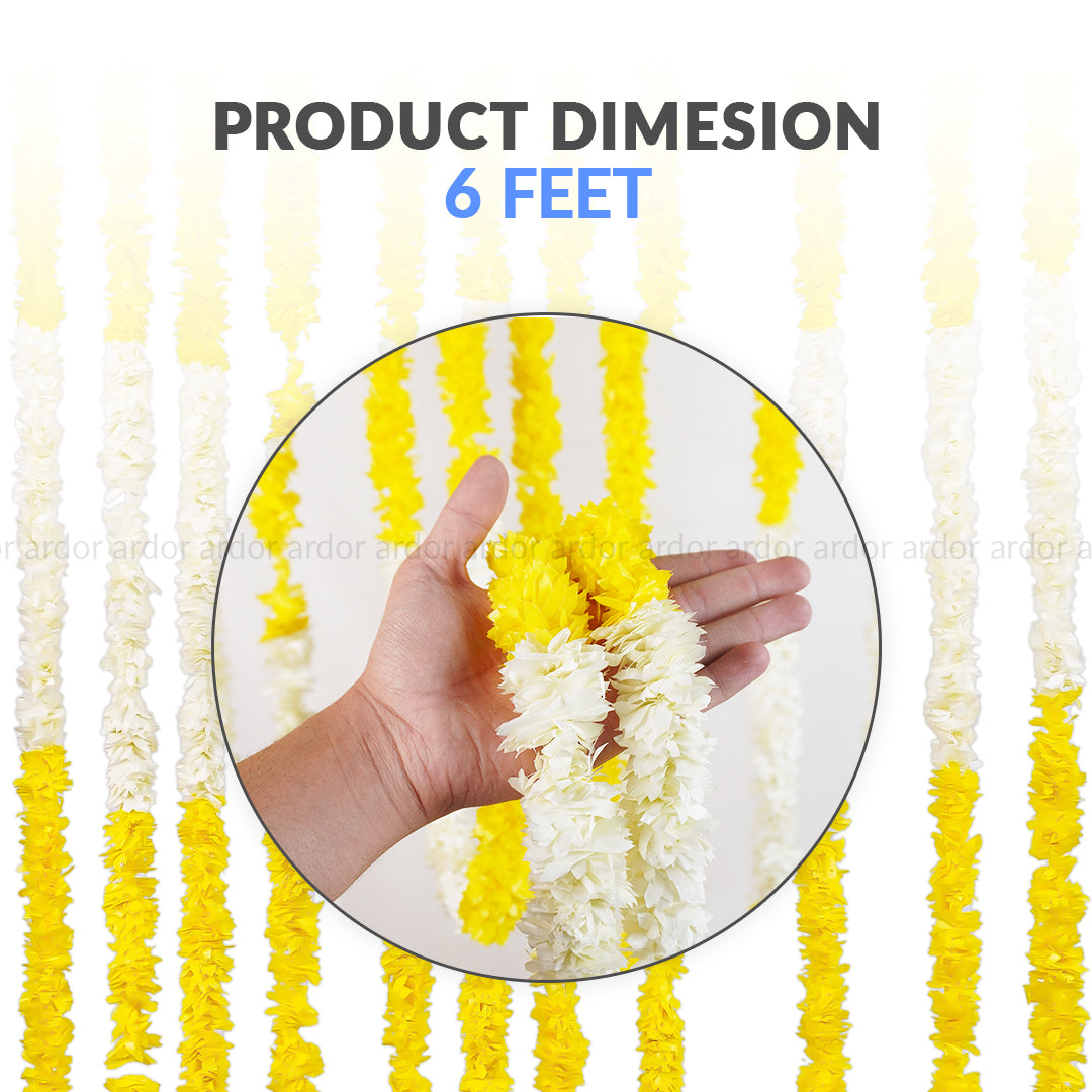 12 Pcs Artificial Flower Wedding Garland – Decorative Floral Strings