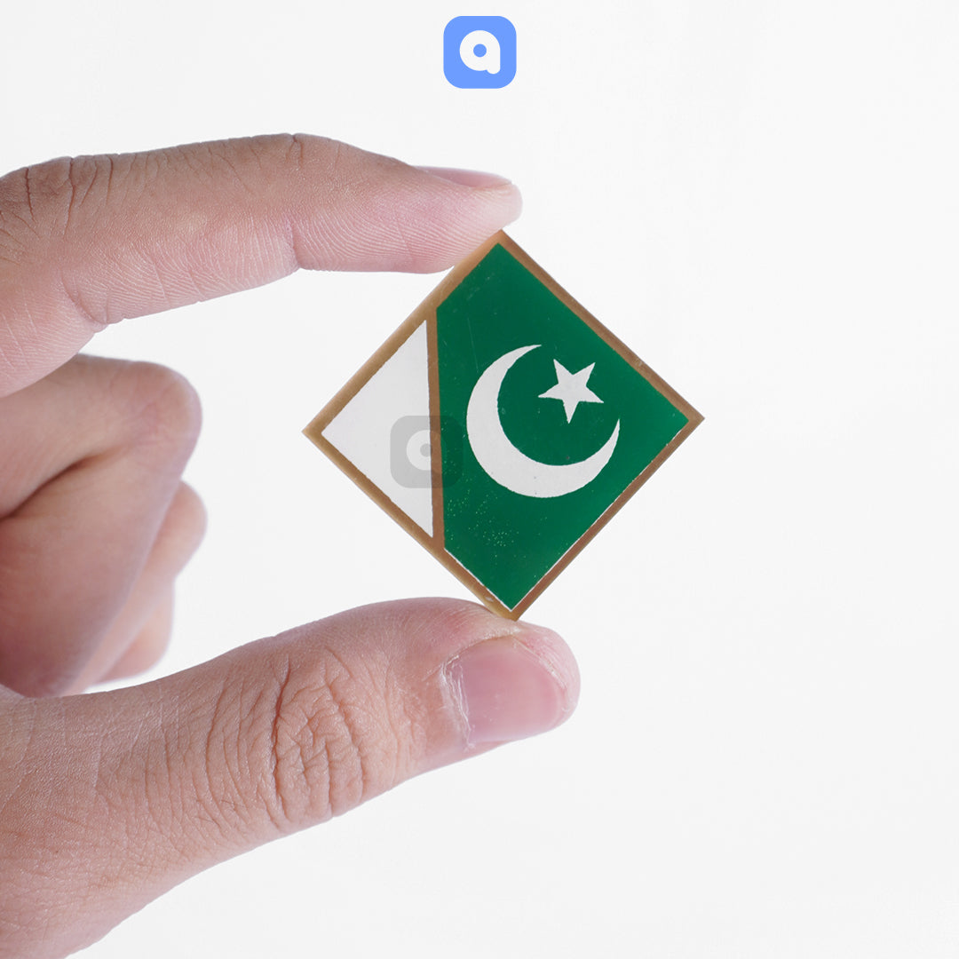 Pack of 12 - Square Shape 14 August - Independence Day Badges