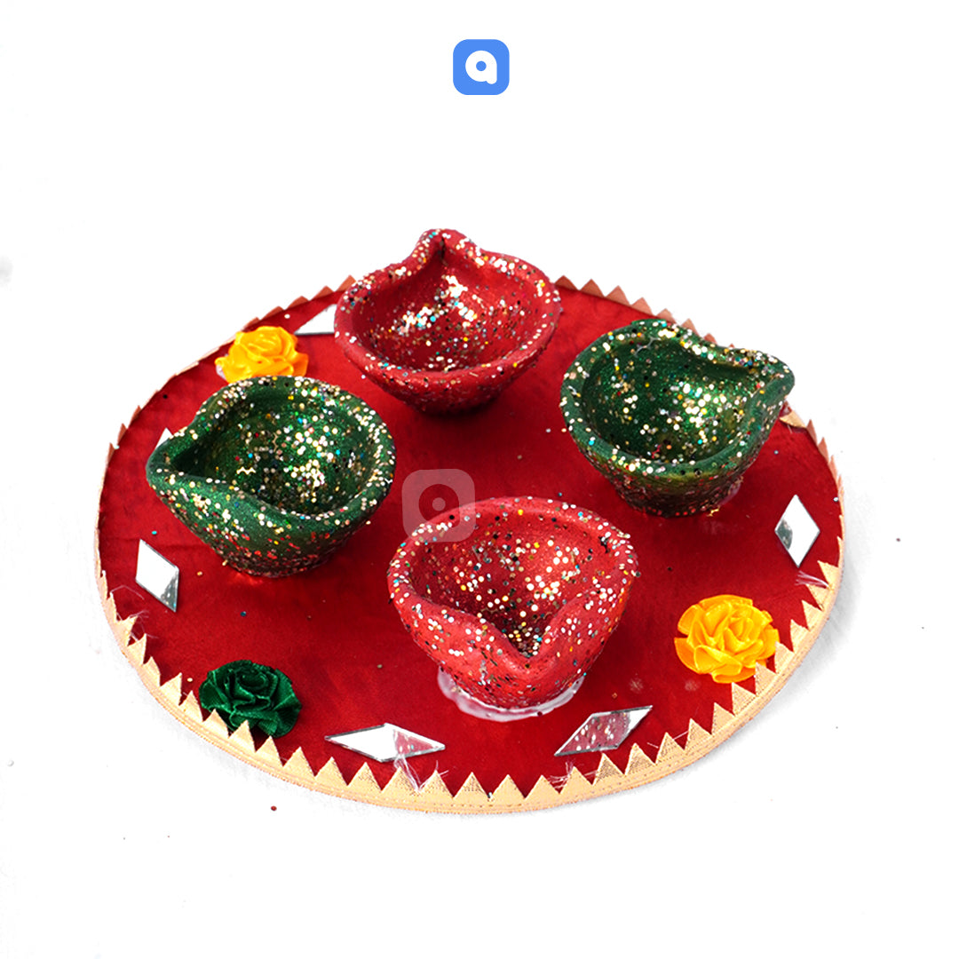 Decorative Diya Tray for Diwali & Festive Decor – Ardor