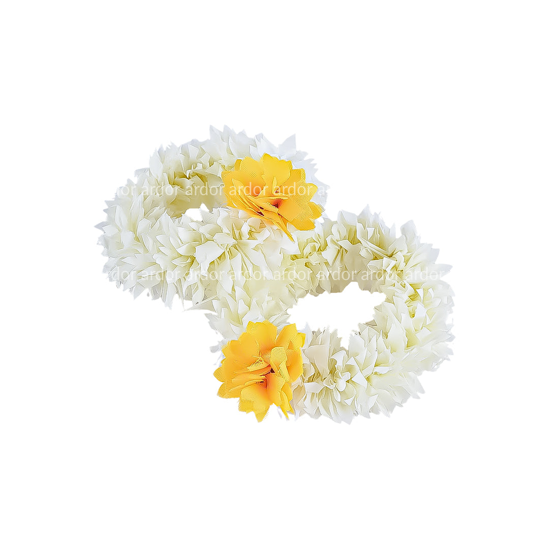 2 Pcs Fancy Artificial Jasmine Hand Bangles – Bridal & Mehndi Floral Jewelry