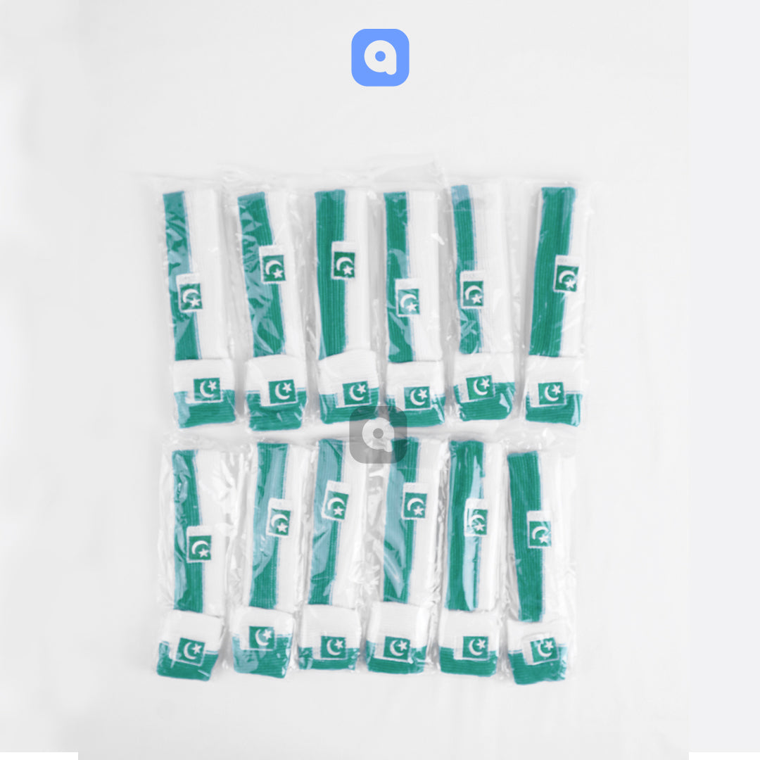 Set of 12 - 14th August Pakistan Flag Headband - Independence Day Special