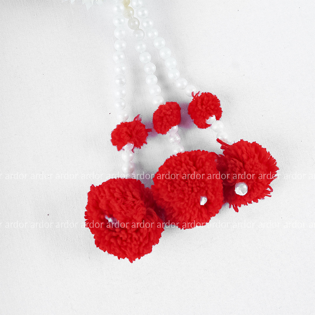 2 Pcs Fancy Artificial Hand Bangles – Bridal & Mehndi Floral Jewelry