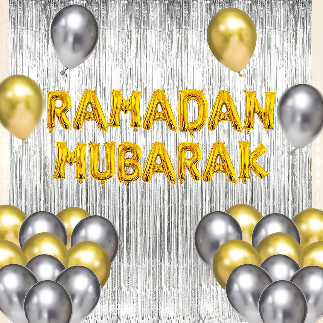 Golden & Silver Ramadan Balloon Kit Bundle
