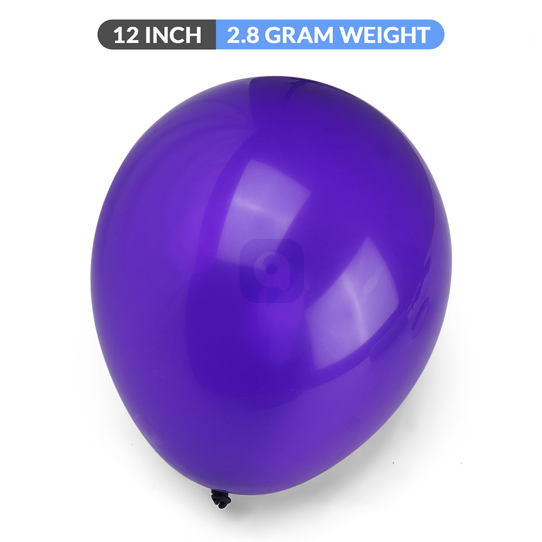 Pack of 100 - 2.8 gram - Purple latex Balloon