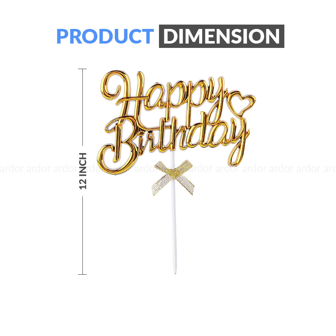 Happy Birthday Cake Toppers – Party Decoration Accessories