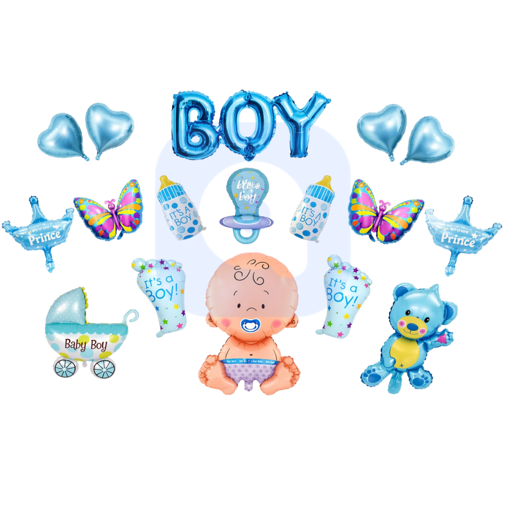 Baby Boy Foil Balloon Kit