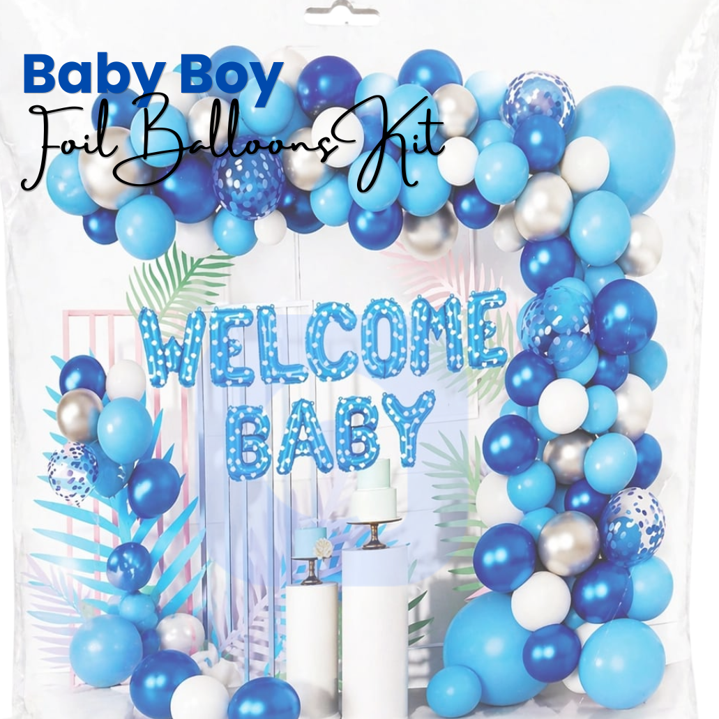 Welcome Baby foil balloon Kit