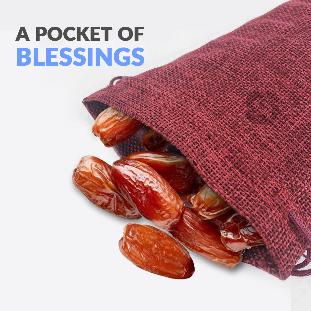 Pack of 50 - Multi Color NIkkah Jute Pouches perfect for Weddings