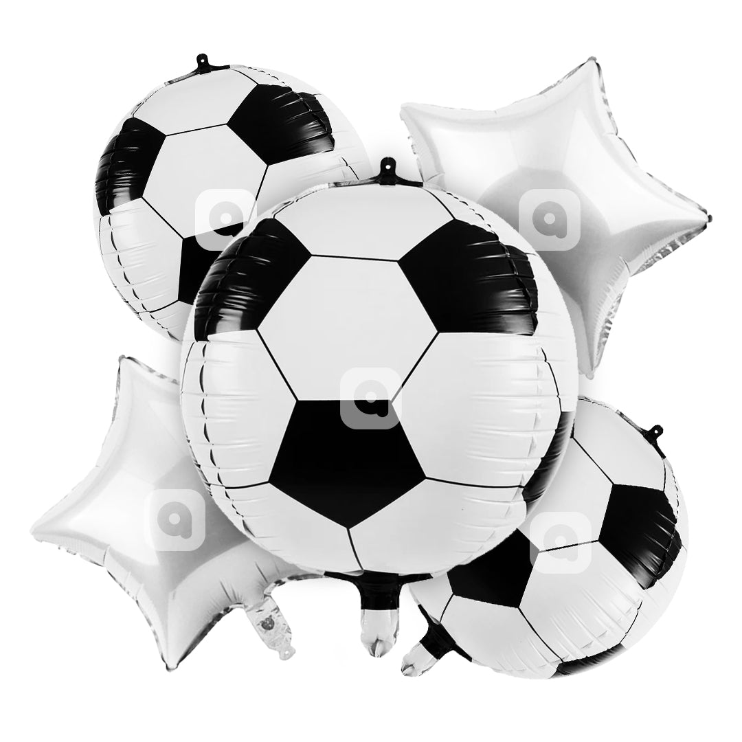 Football Foil Balloon - 5 Pcs Set