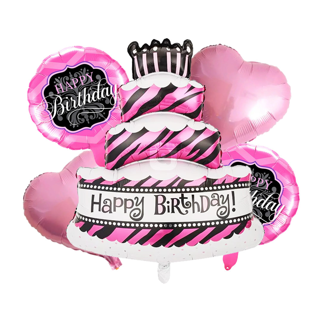 Happy birthday Foil Balloons - 5 pcs set