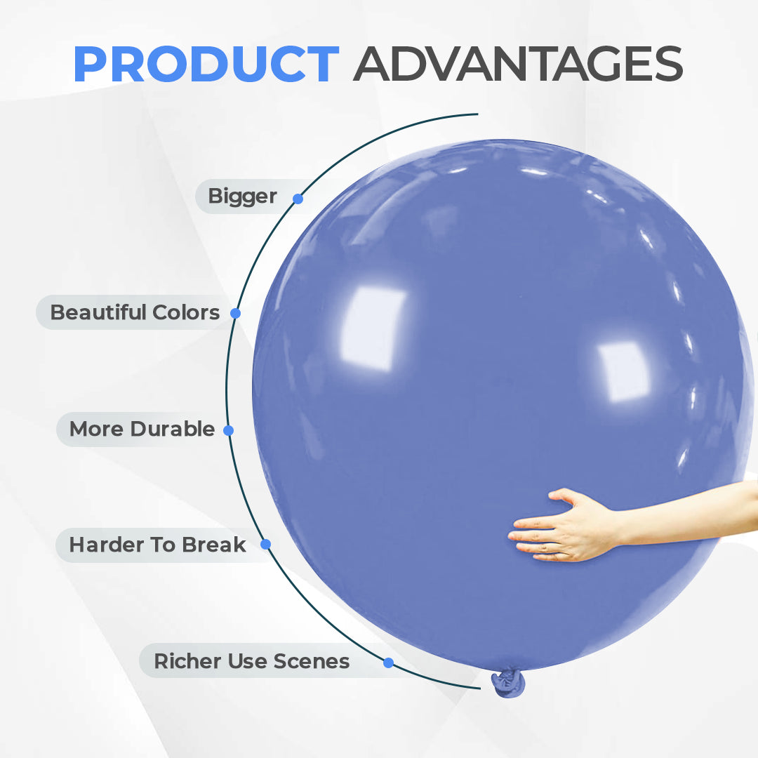 Demin Grey 36 Inch Big Size Latex Balloon – Party & Event Decoration