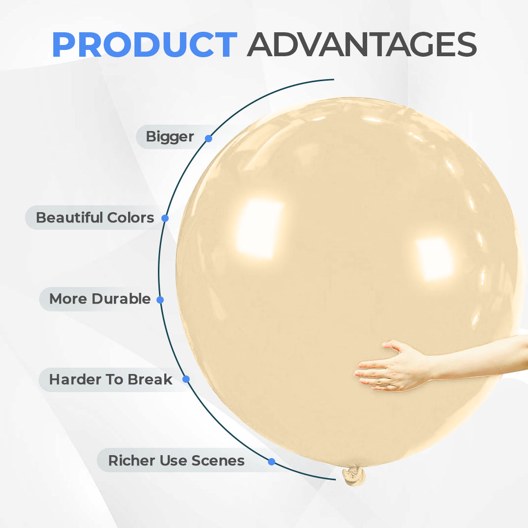 Tawny 36 Inch Big Size Latex Balloon – Party & Event Decoration