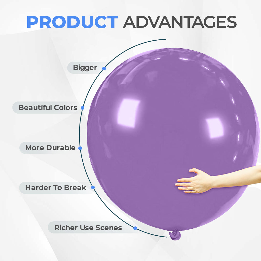 Vintage Violet Giant 36 Inch Big Size Latex Balloon – Party & Event Decoration