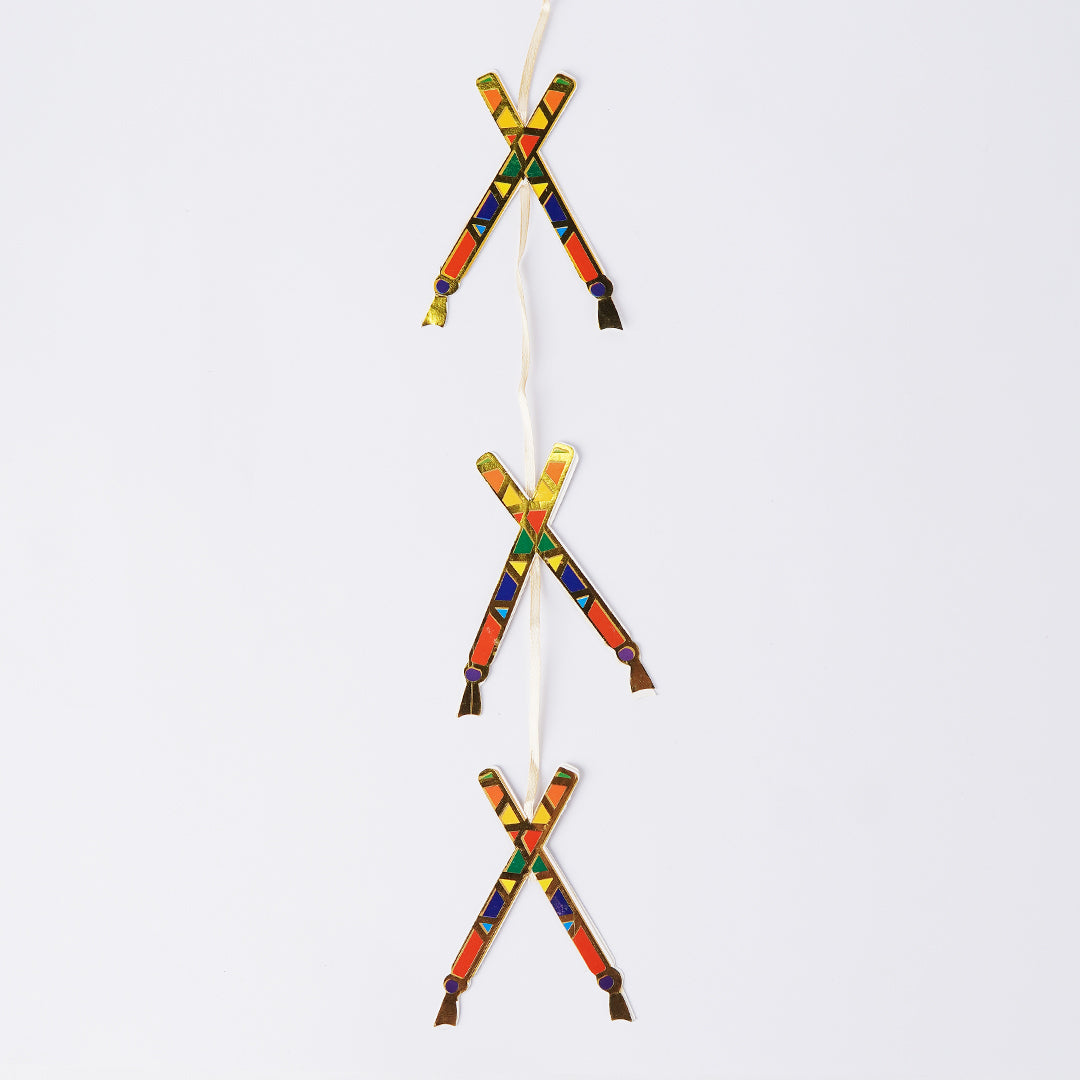 Dhol & Dandiya Hanging – Wedding & Mehndi Decors