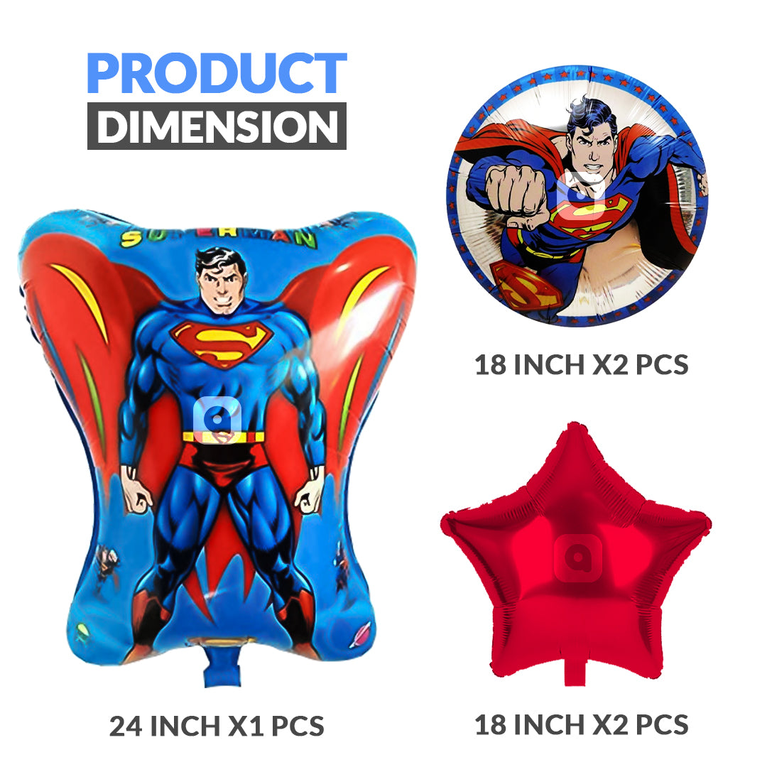 Superman Foil balloons - 5 pcs Set