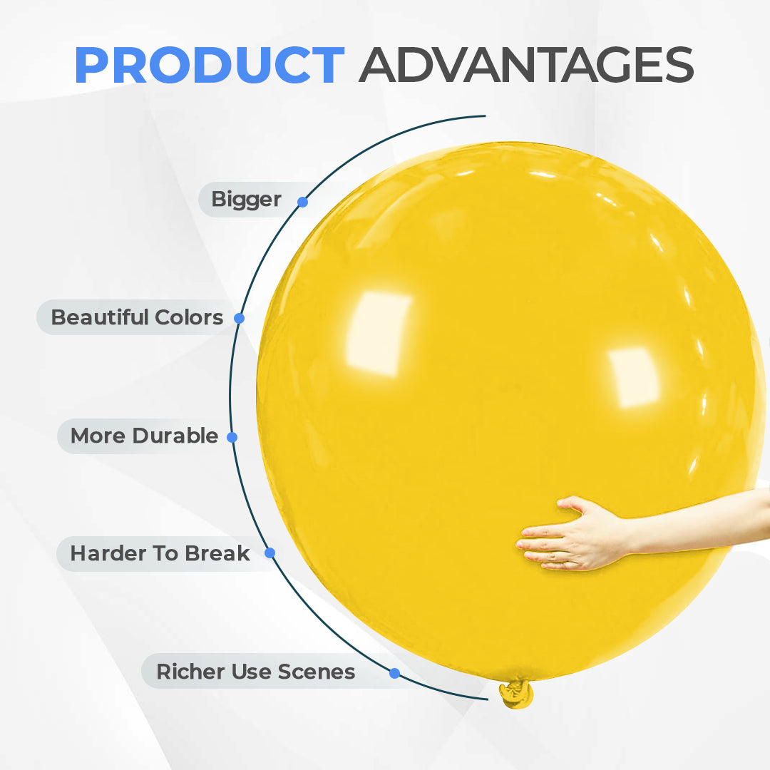 Lemon Giant 36 Inch Big Size Latex Balloon – Party & Event Decoration