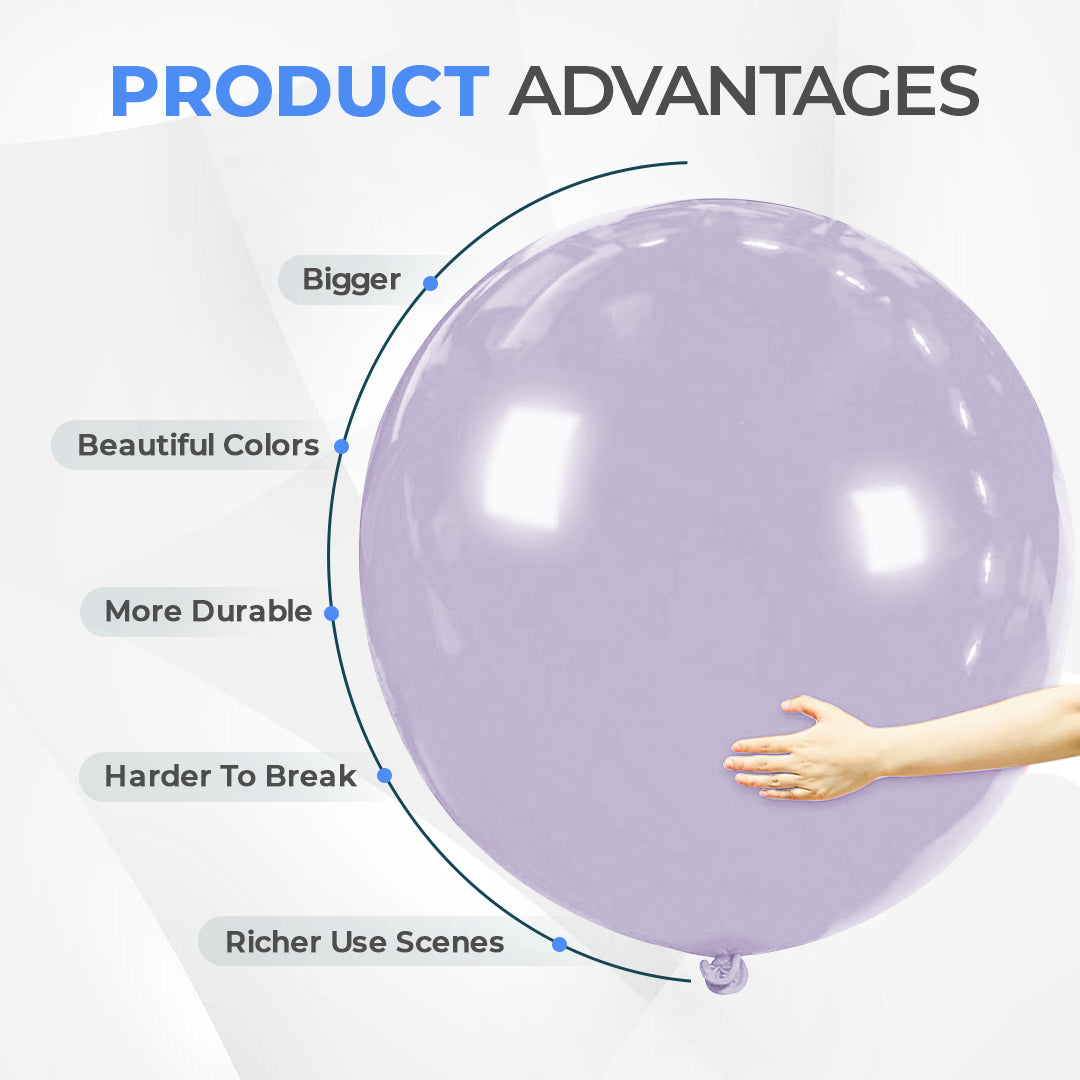 Misty Purple 36 Inch Big Size Latex Balloon – Party & Event Decoration