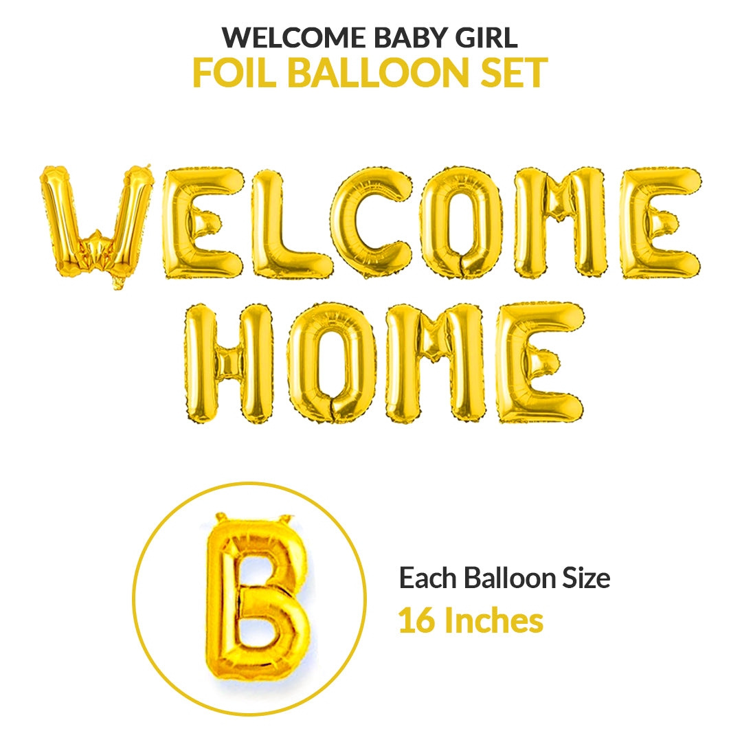 Welcome Home Foil Balloons Set – Party & Celebration Decor