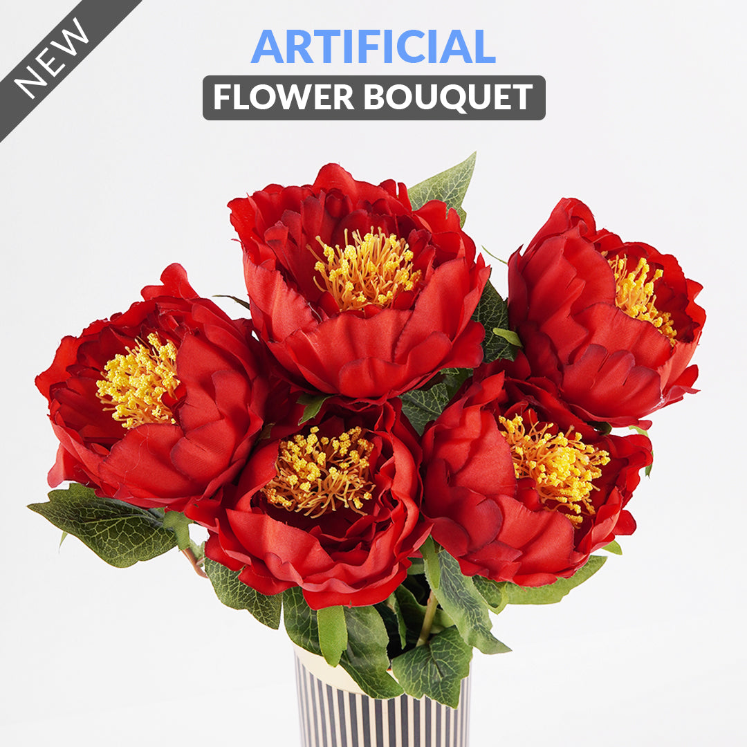 Artificial Flowers Bouquet – Decorative Floral Arrangement
