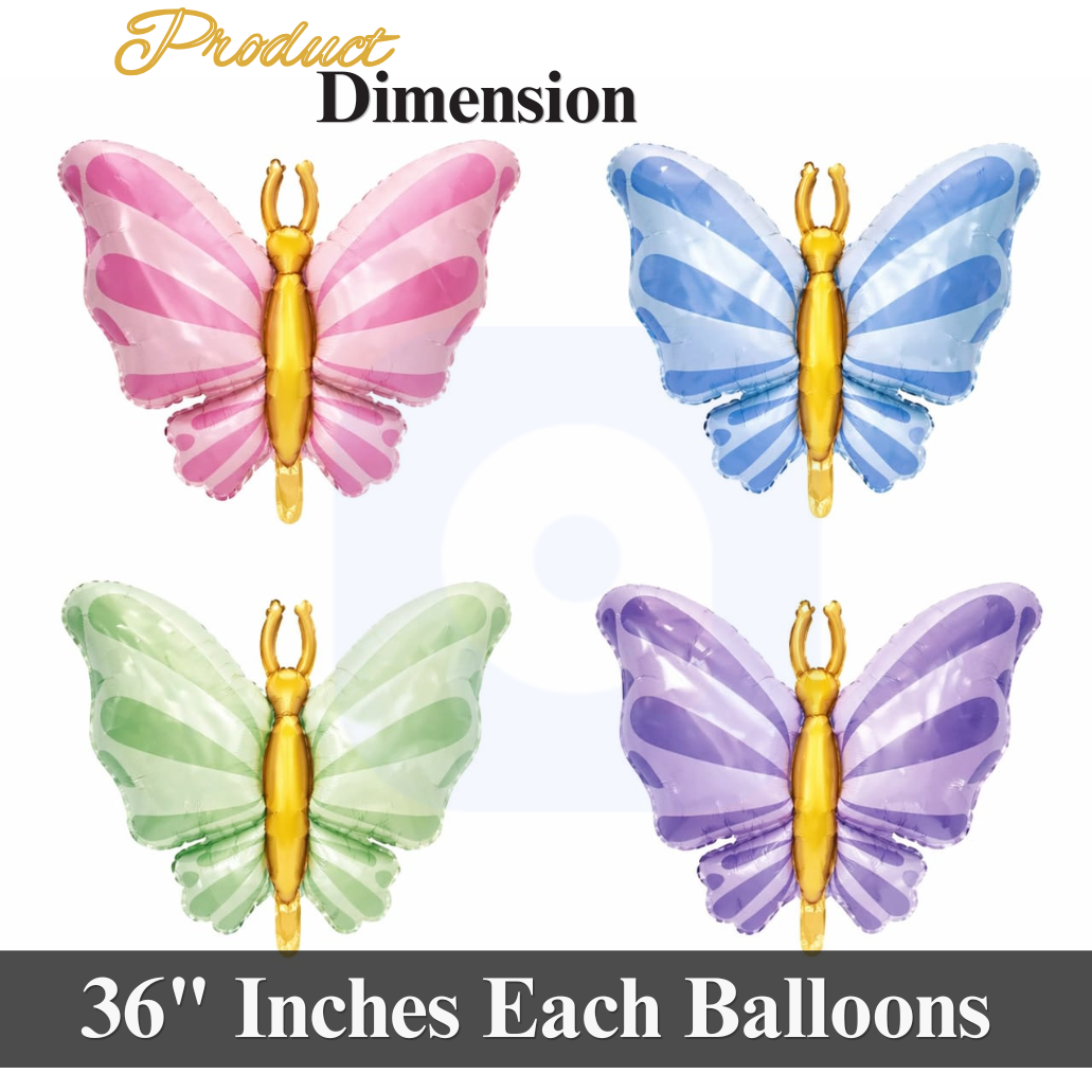 Butterfly Foil Balloons
