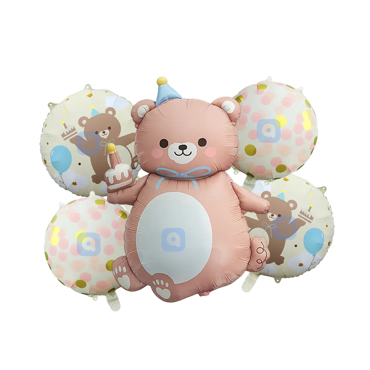 Teddy Bear Foil Balloon Set