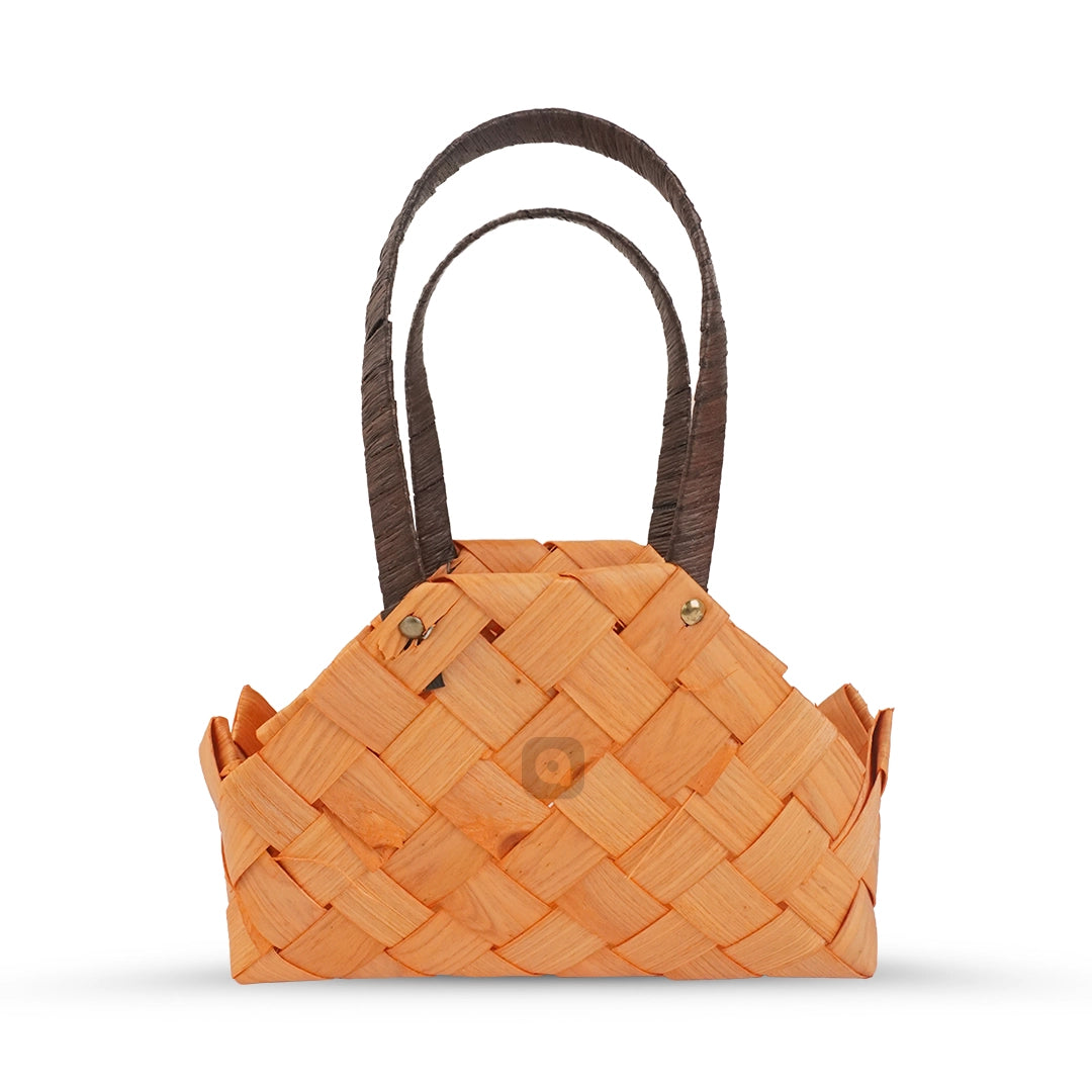 Set of 3 - Wooven Wood Basket