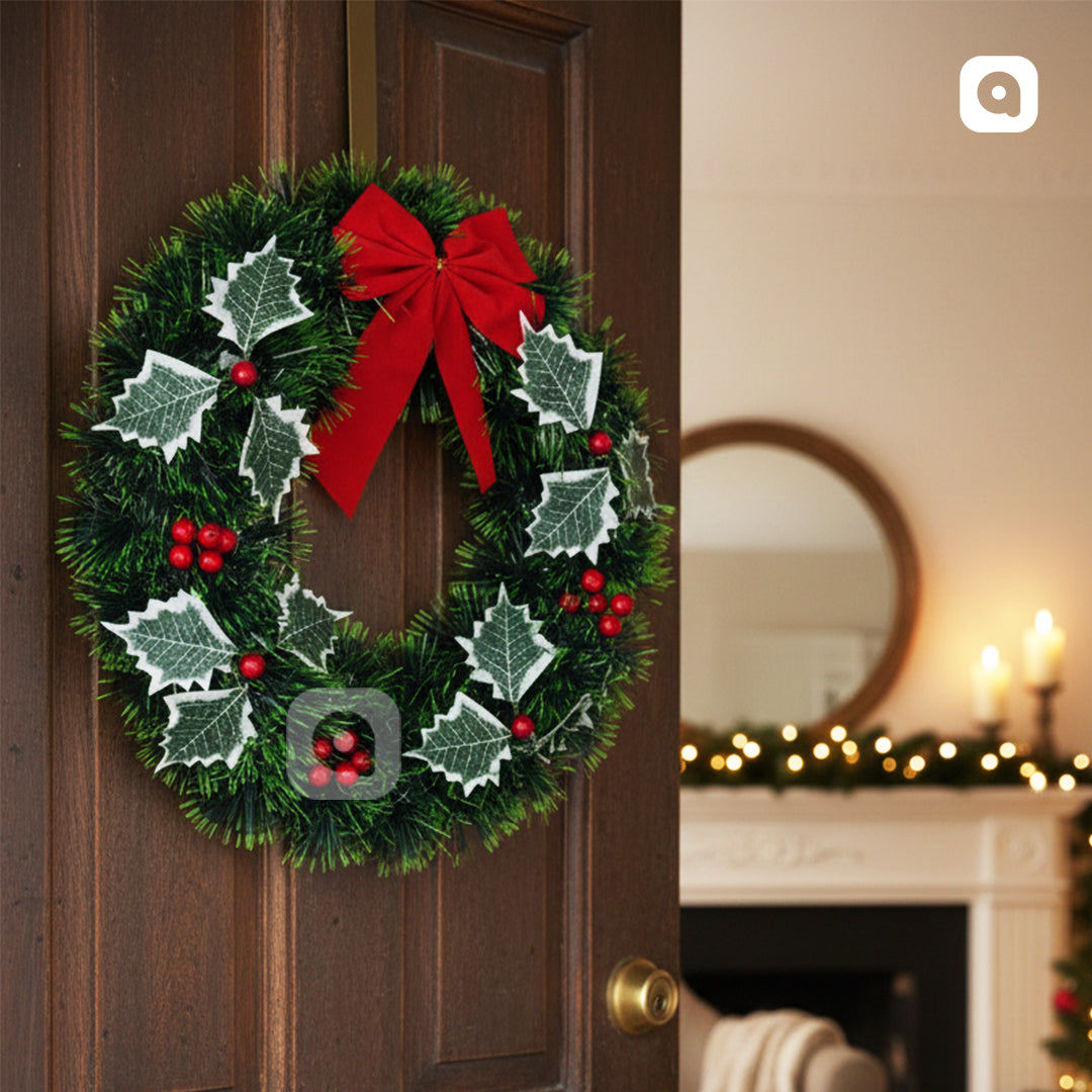 Christmas Flower Wreath