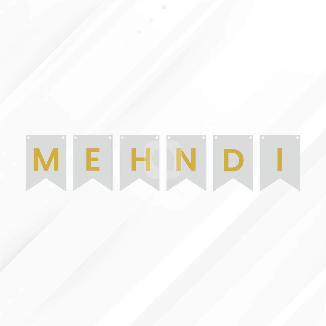 Mehndi Mayon Bunting Banner