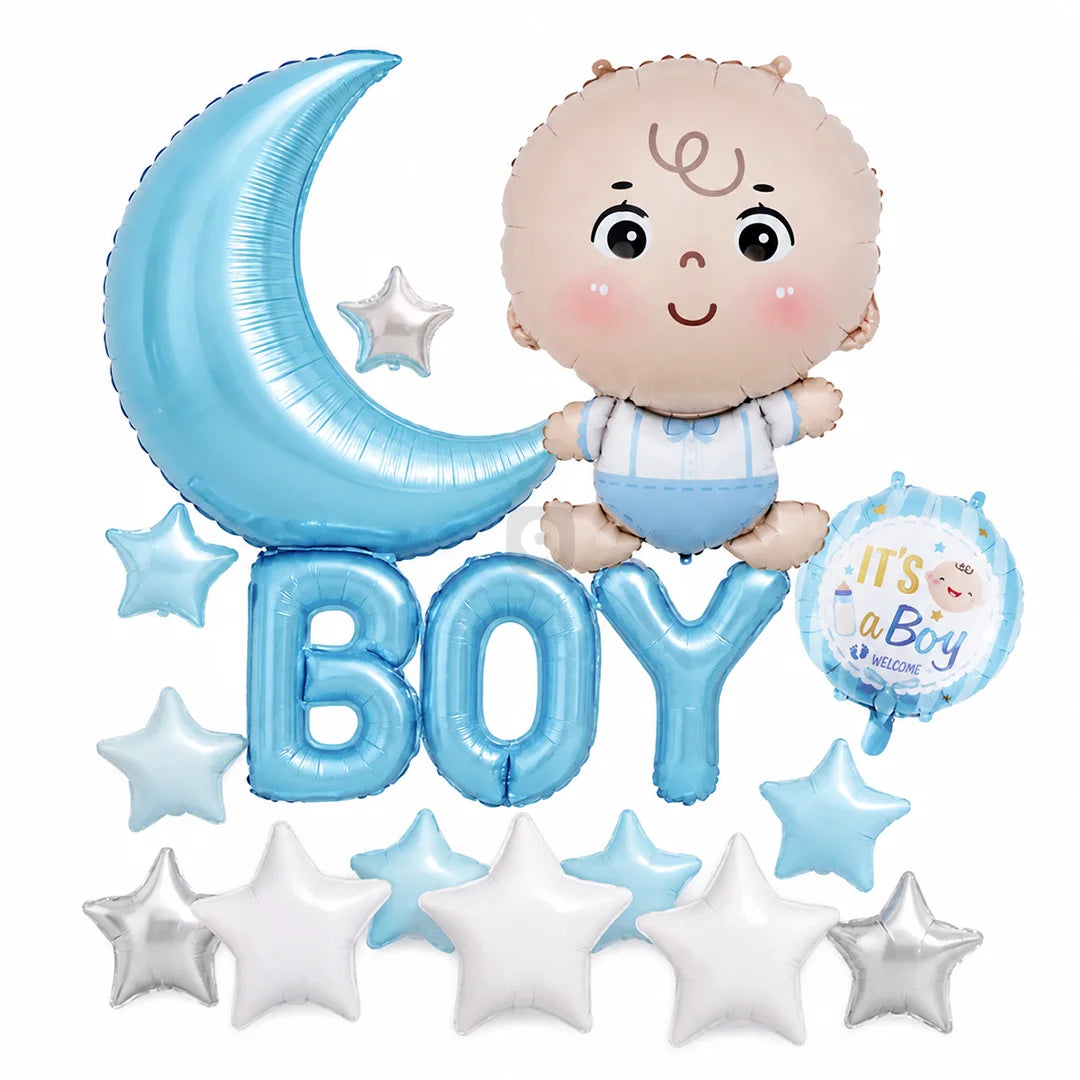 Boy & Girl Decoration Foil Balloon Kit