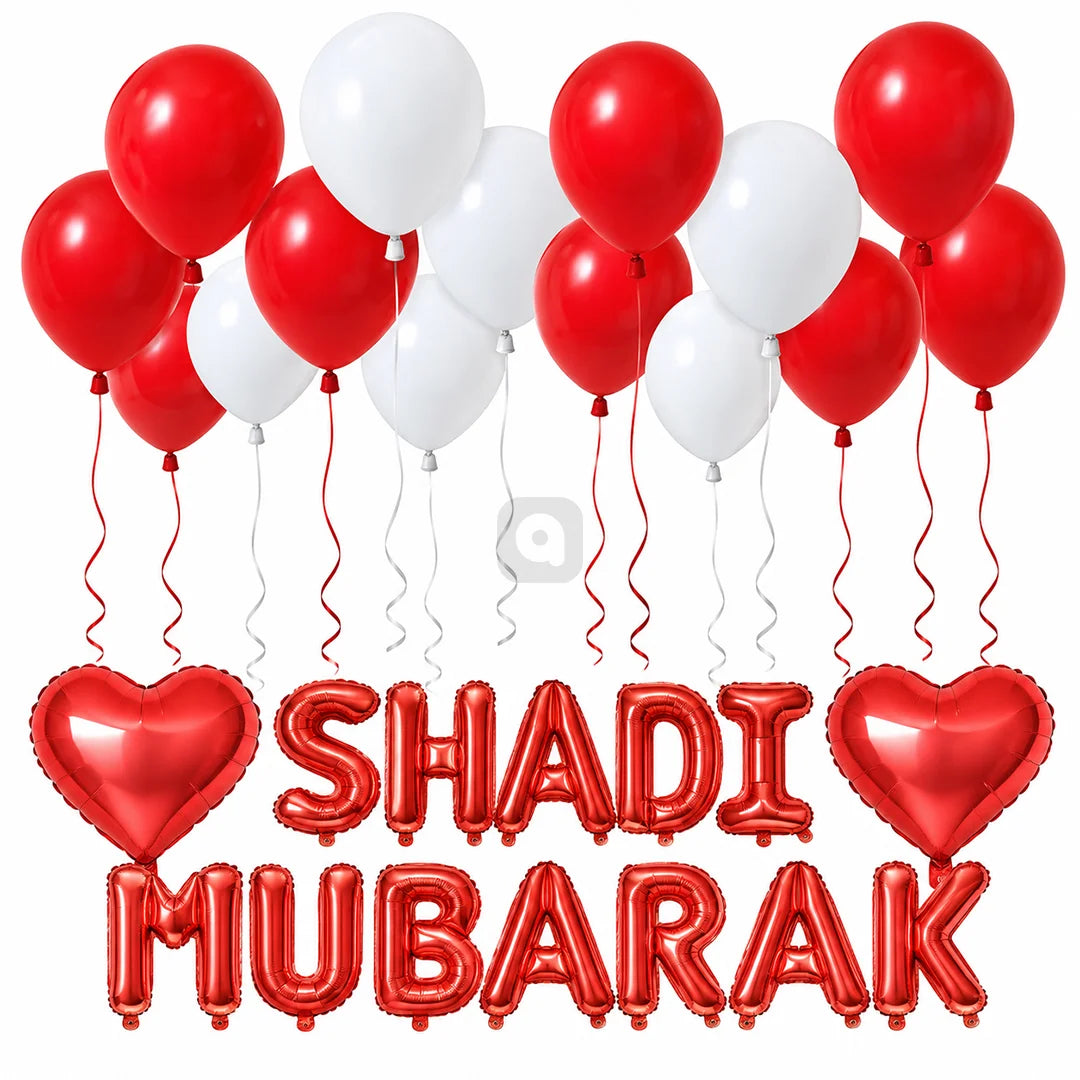Shadi Mubarak Foil Balloon Kit