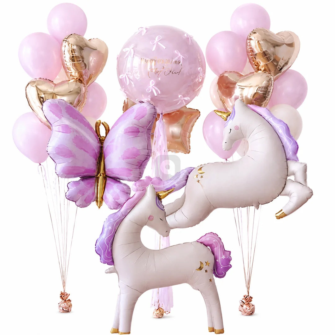 Unicorn Foil Balloon - 22 pcs Set