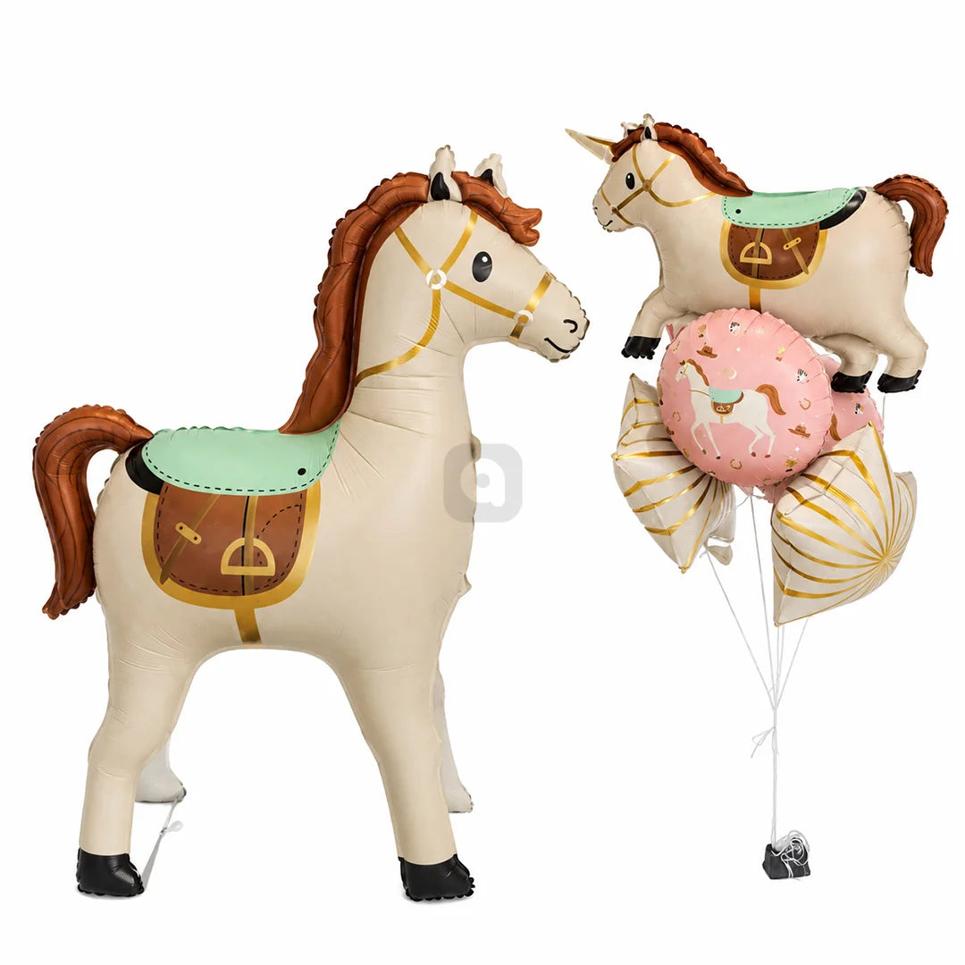 Horse Foil Balloon Set - 8 pcs set