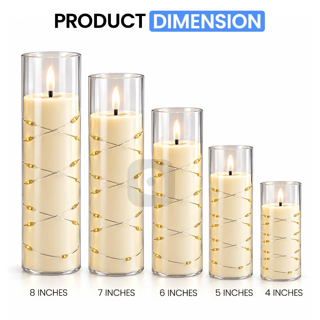LED Flameless Candles – Flickering Candle Lights for Wedding & Birthday Decorations