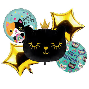 Cat 5 Pcs Foil Balloons - ardor