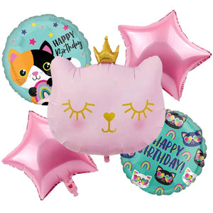 Cat 5 Pcs Foil Balloons - ardor
