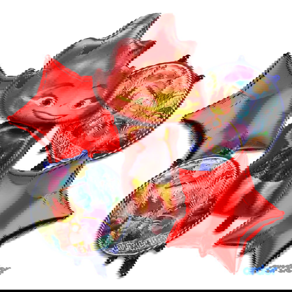 Elementals Foil Balloon 5 Pcs Set - ardor