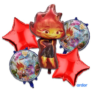 Elementals Foil Balloon 5 Pcs Set - ardor