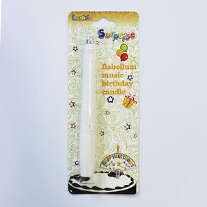 Fan Surprise Banner Candle – Fun Birthday Cake Decoration with Spinning Banner for Kids’ Parties - ardor