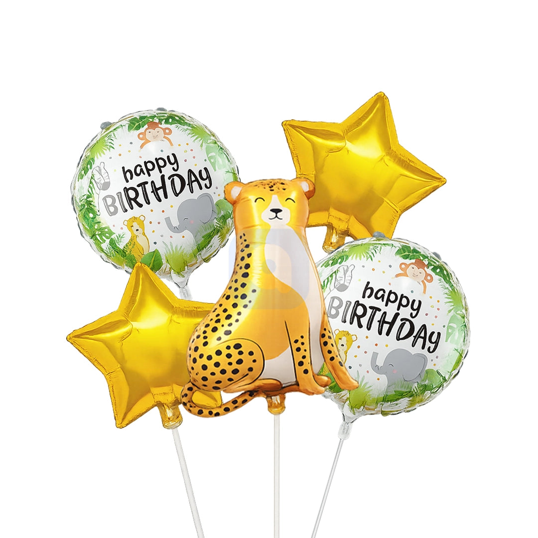 Leopard Foil Balloon Set