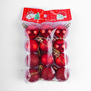 Golden & Red Hanging Ball 6 Pcs for Christmas Party Decor - ardor