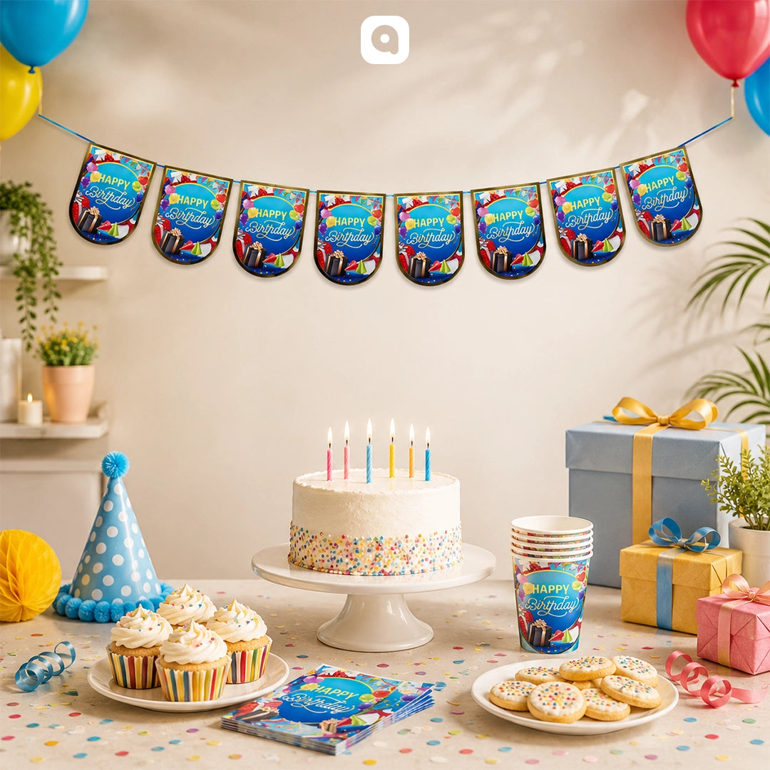 Happy Birthday Bunting Banners
