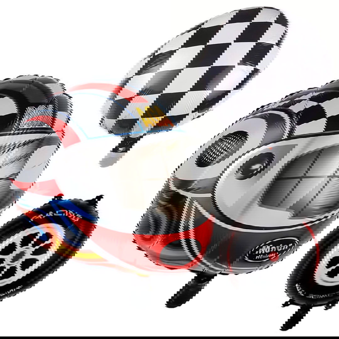 Helmet Tire Foil Balloons 5 Pcs Set - ardor