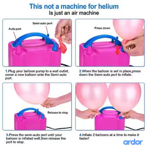 High Performance Balloon Machine Double Nozel - ardor