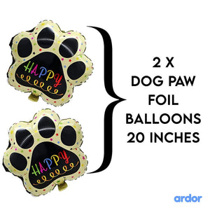Husky Dog Foil Balloon 5 Pcs Set - ardor