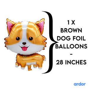 Husky Dog Foil Balloon 5 Pcs Set - ardor