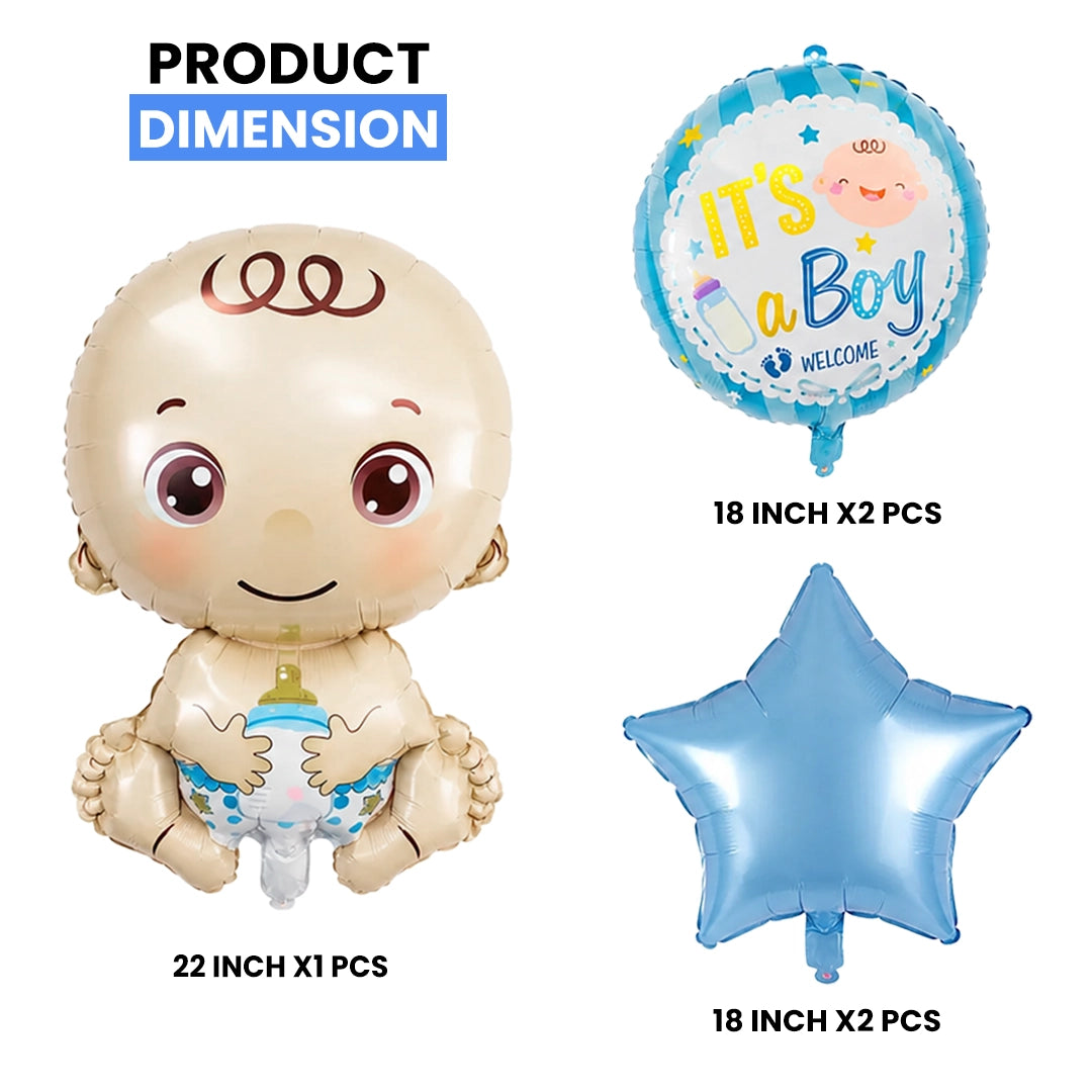Its a Boy Foil Balloon Set