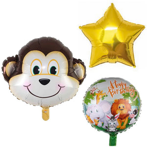Monkey Foil Balloons 5 Pcs Set - ardor