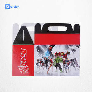 Pack of 10 Avangers Theme Goodie Boxes - ardor