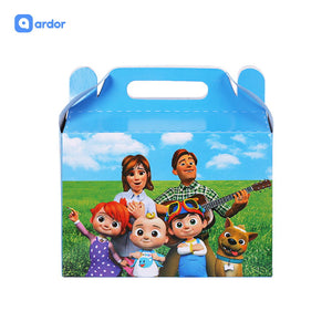Pack of 10 Cocomelon Theme Goodie Boxes - ardor