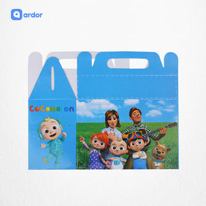 Pack of 10 Cocomelon Theme Goodie Boxes - ardor